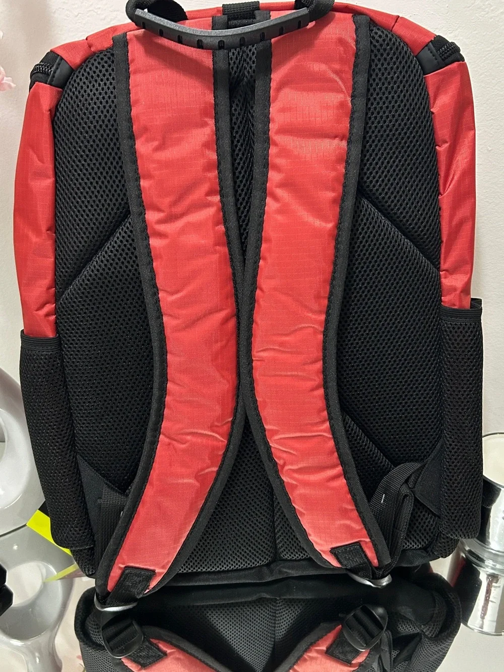 Eastsport Fortress Top Load Backpack Red Black NWT Large Travel School Bag
